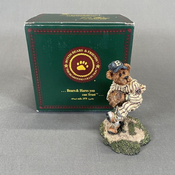 Boyds Bears- Greg McBruin Wind Up - Baseball Pitcher Figurine Sports #227732 - Picture 1 of 8